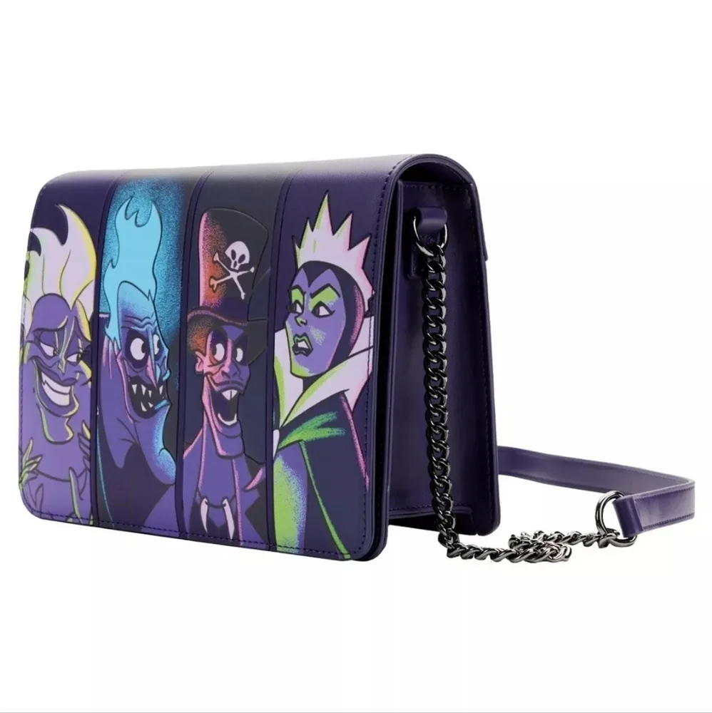 Loungefly Disney Villains in the Dark Crossbody Bag NWT - Picture 2 of 8